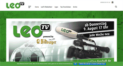 Desktop Screenshot of leo-fussball.de