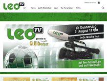 Tablet Screenshot of leo-fussball.de